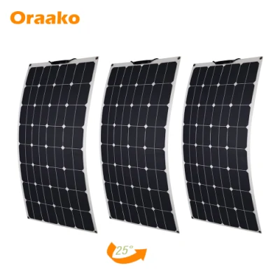 Pannelli solari Oraako 100W 200W 300W 500W, pannelli solari CIGS flessibili ad alto wattaggio, pannelli solari flessibili per camper portatili leggeri