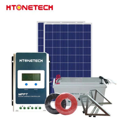 Htonetech Off Grid Set completo Sistema di energia solare Set completo Fabbrica Cina 500W 800W 1000W 1500W 2039W Sistemi di energia solare con squilibrio trifase