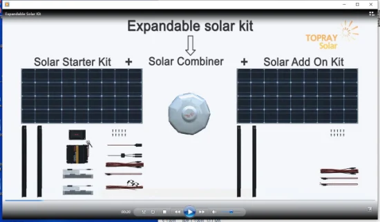 Topray Solar Pannello solare da 200 Watt, Caricatore a pannello solare pieghevole con supporto, Pannello solare portatile per campeggio e tailgating, Caricatore solare di emergenza