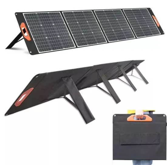 Kit pannello solare portatile flessibile da 100 W, caricabatterie solare pieghevole, pannello fotovoltaico di ricarica solare pieghevole da 200 W-300 W, kit pannello solare pieghevole
